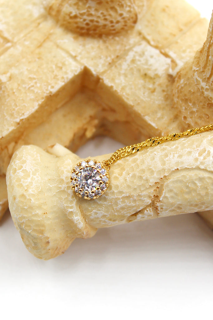 fashion gold crystal necklace
