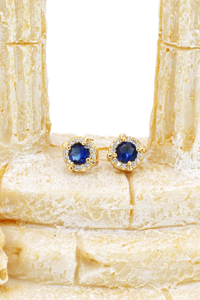 noble gold earrings necklace crystal set