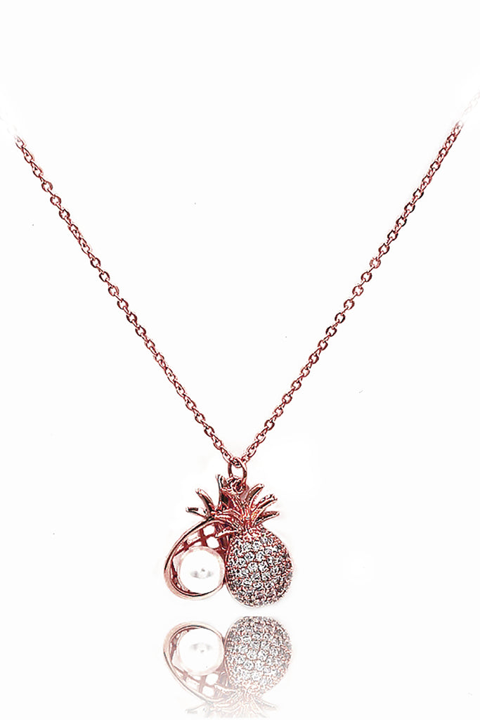 Temperament pineapple pearl necklace