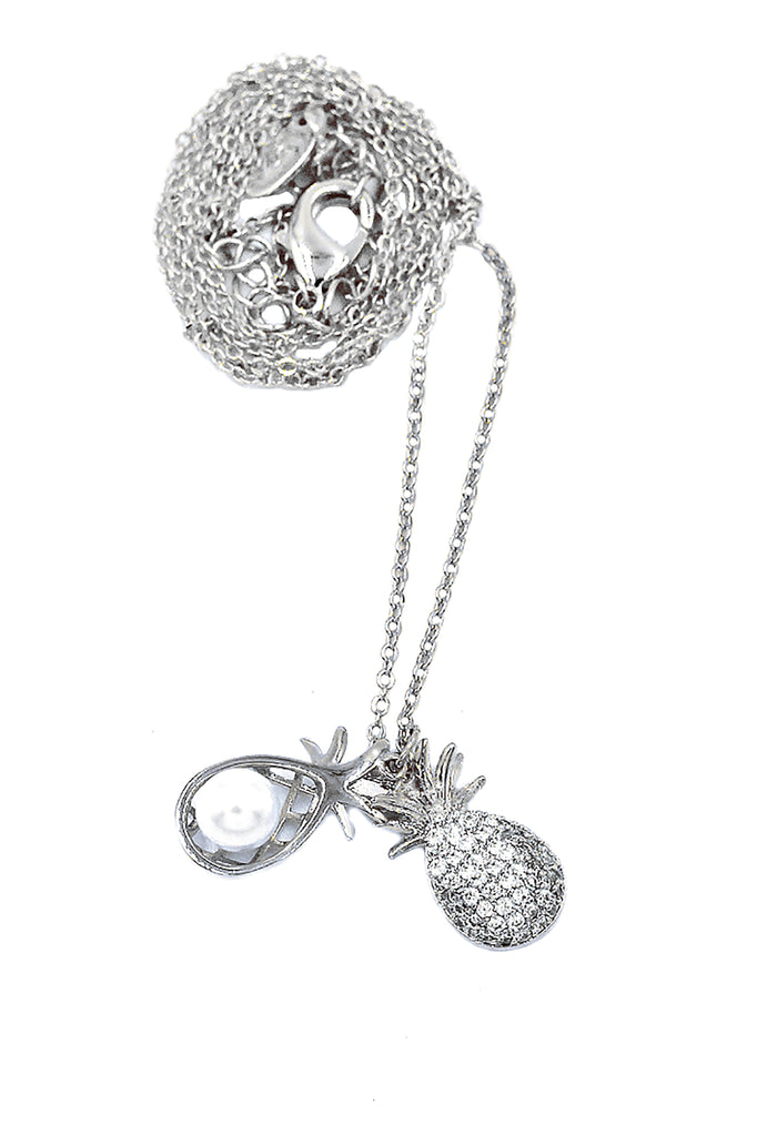 Temperament pineapple pearl necklace