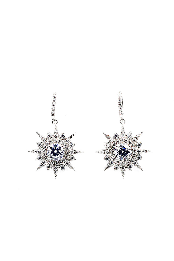 shining polaris crystal earrings