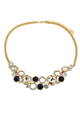 fashion black crystal necklace