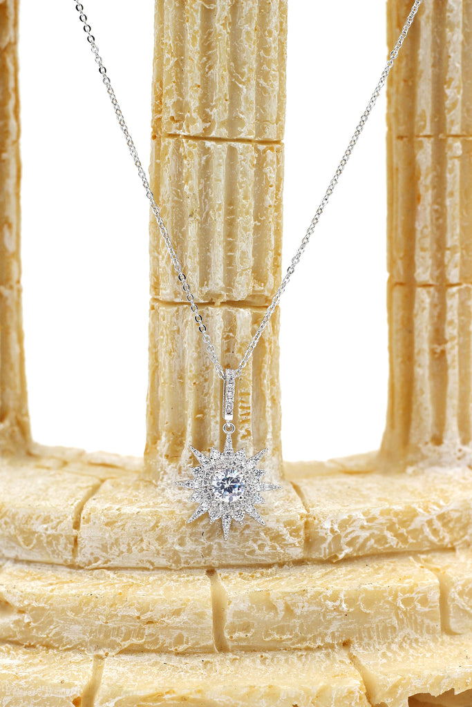 shiny star crystal necklace