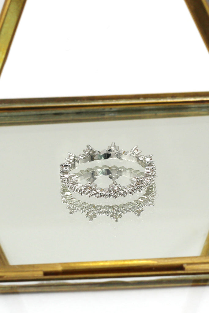 delicate mini crystal ring