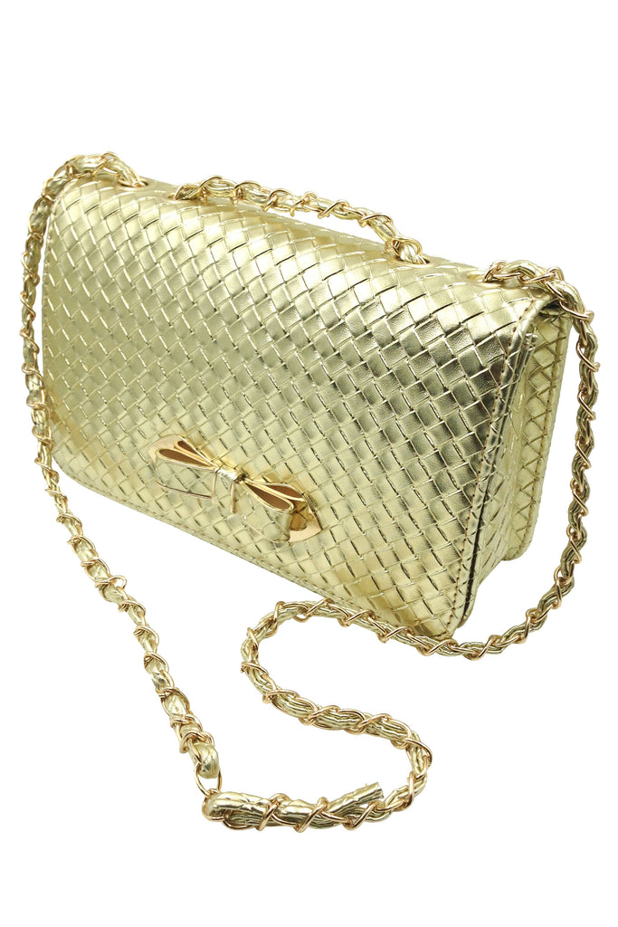 Noble Plaid Bow lady purse