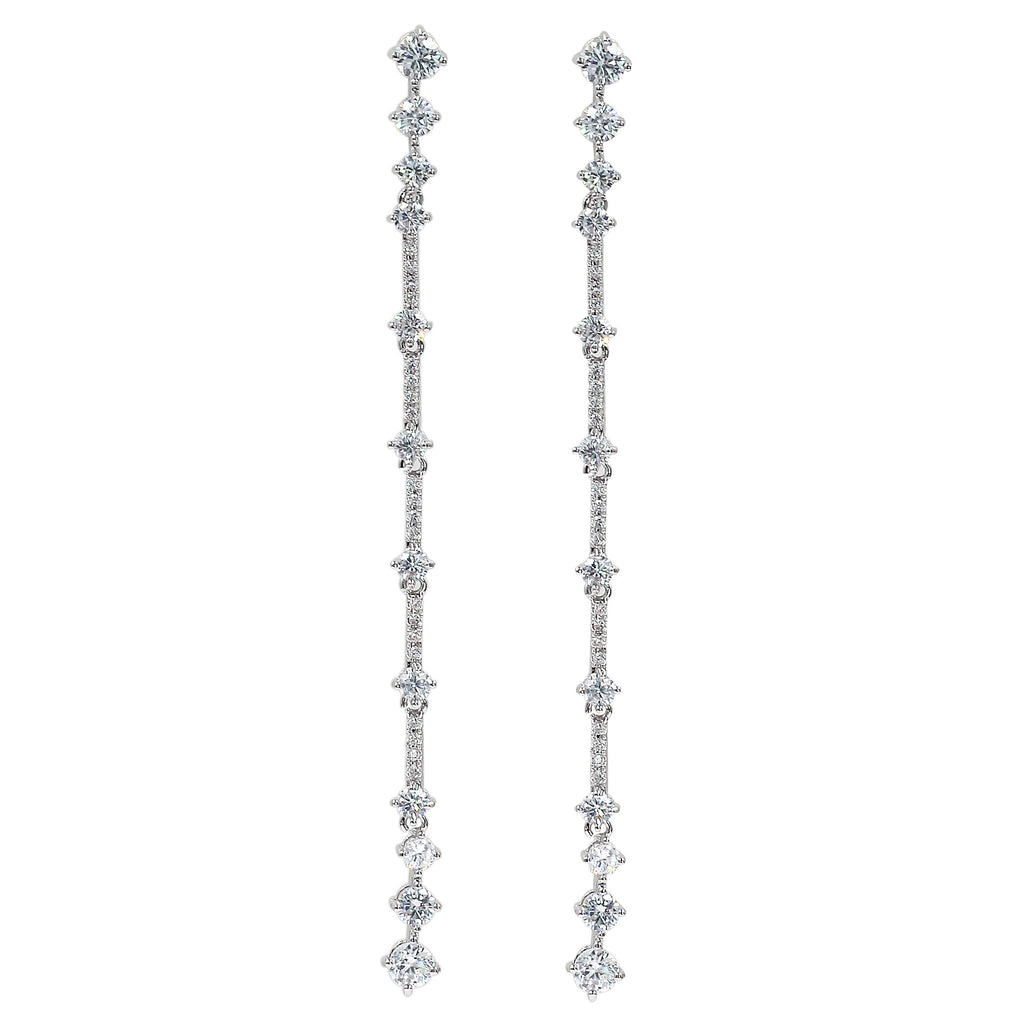 mini crystal pendant earrings