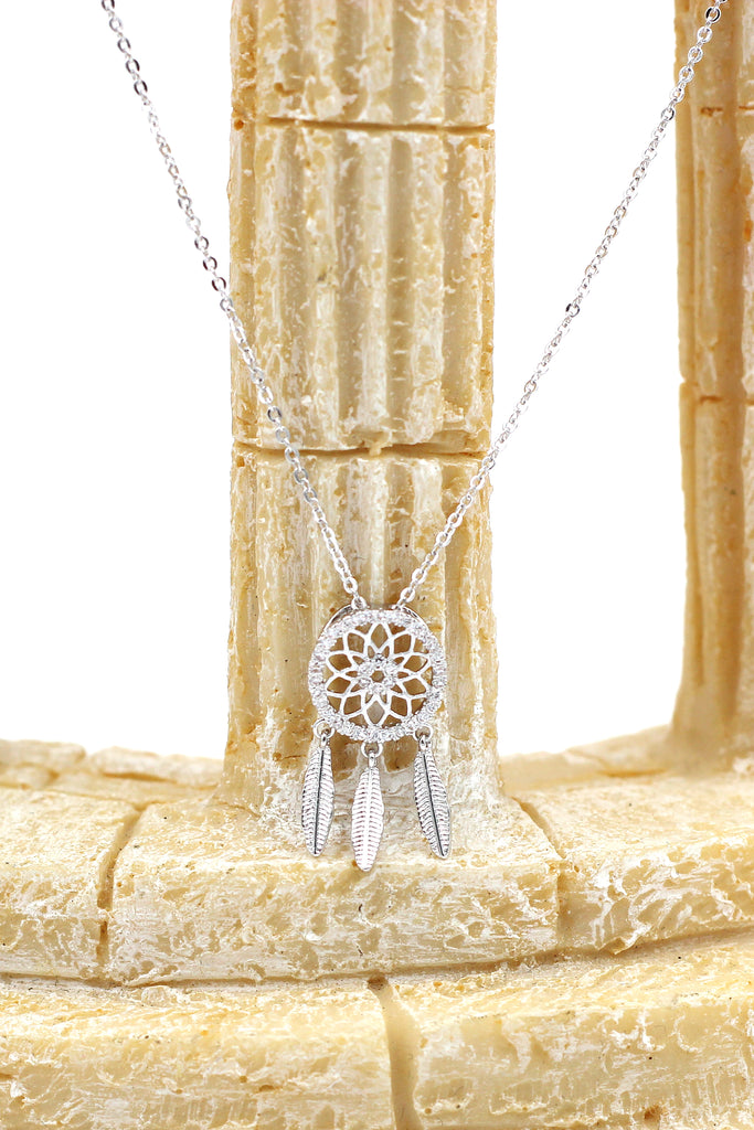 fashion dreamcatcher crystal necklace