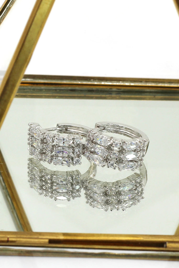 Double row crystal ring necklace set