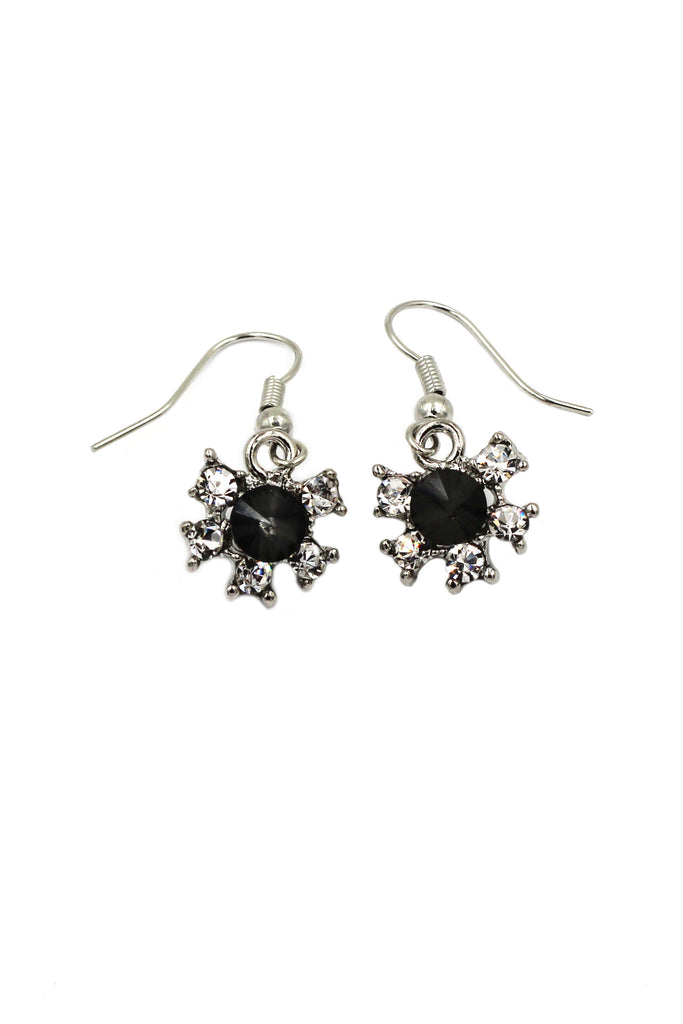 classic crystal necklace earrings set