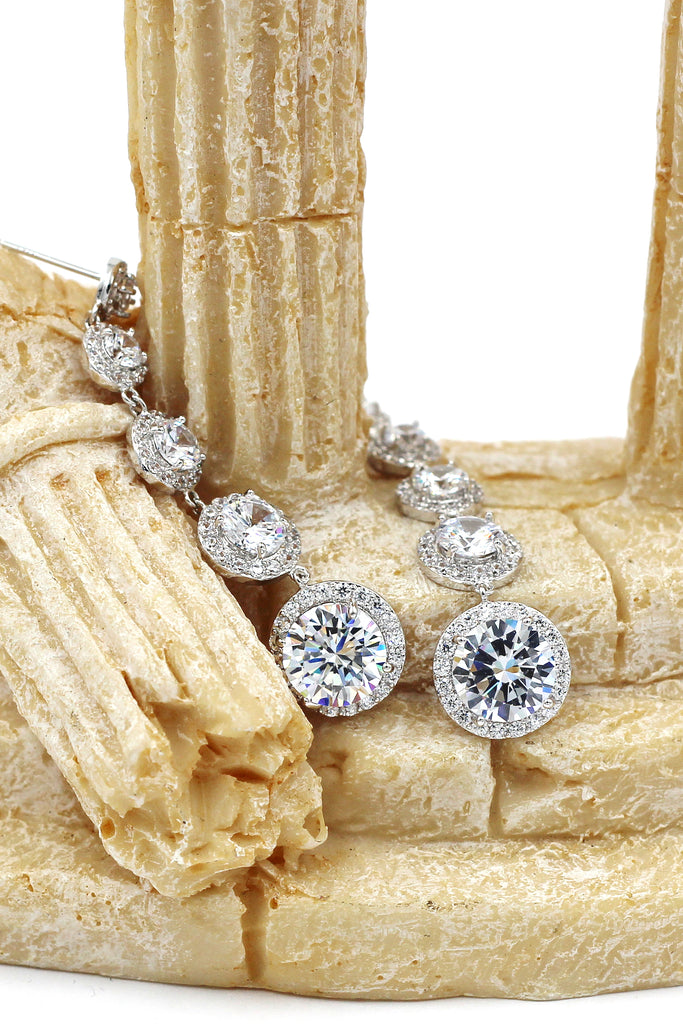 beautiful silver pendant earrings