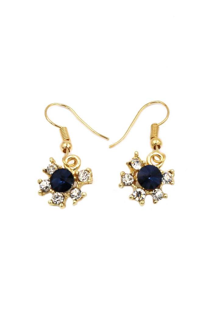 classic crystal necklace earrings set