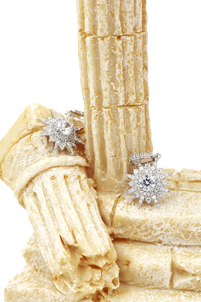 shining polaris crystal earrings