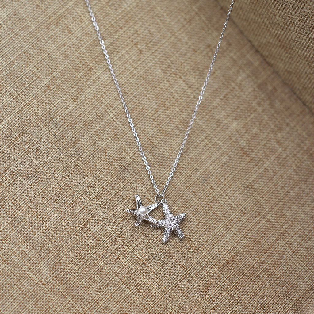 Fashion starfish pearl necklace
