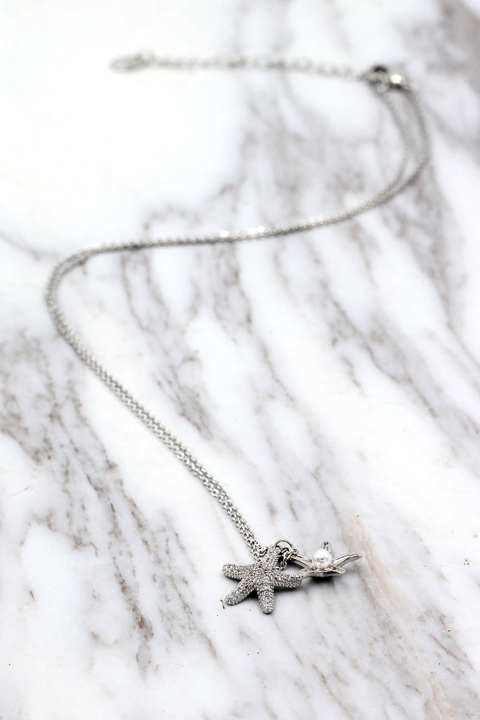 Fashion starfish pearl necklace
