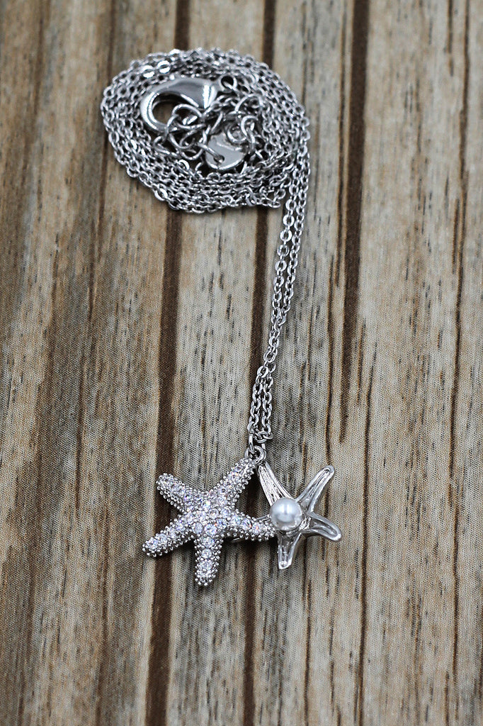 Fashion starfish pearl necklace