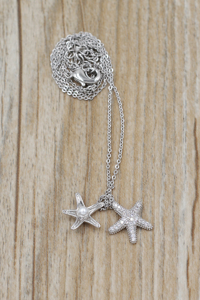 Fashion starfish pearl necklace