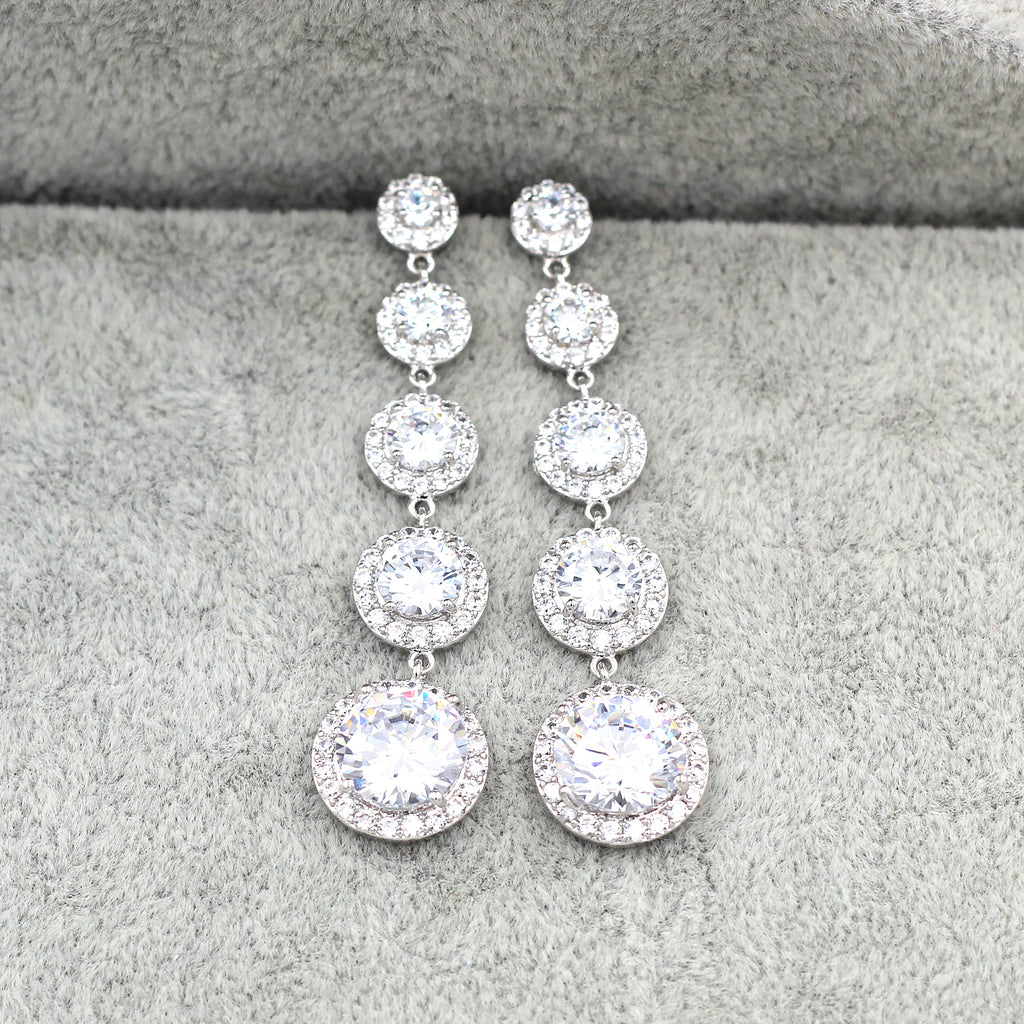 beautiful silver pendant earrings