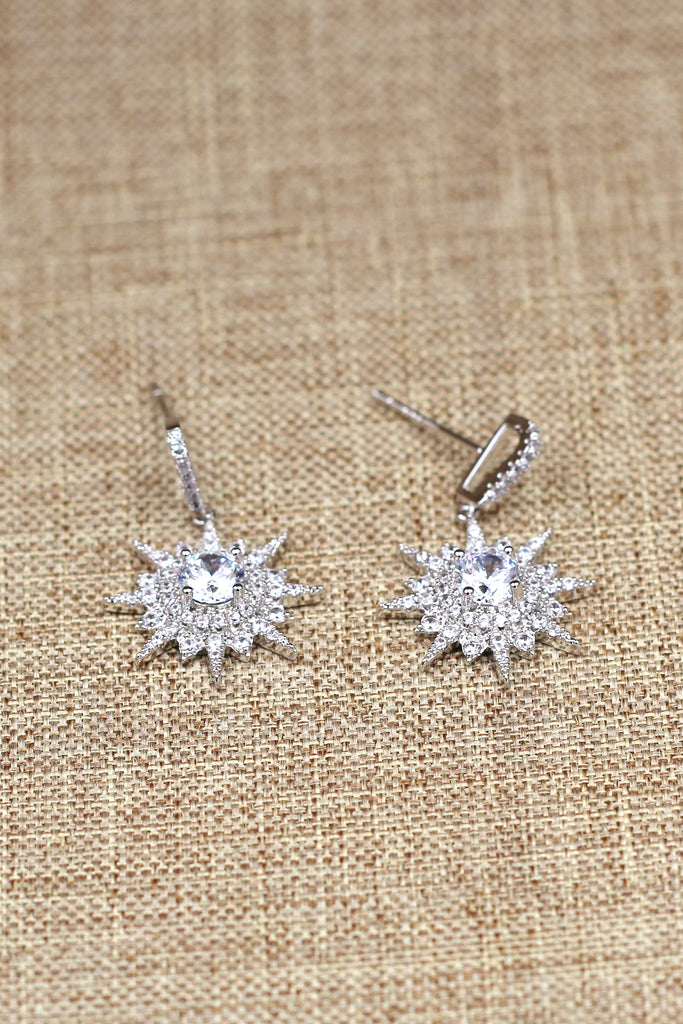 shining polaris crystal earrings