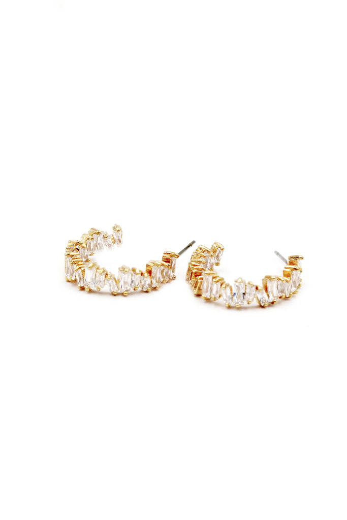 fashion sparkling crystal earrings