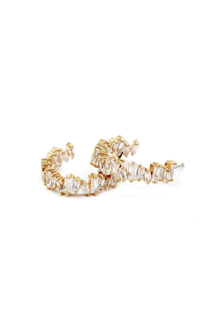 fashion crystal ring earrings set