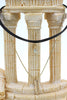 Fashion double chain feather pendant choker ring set