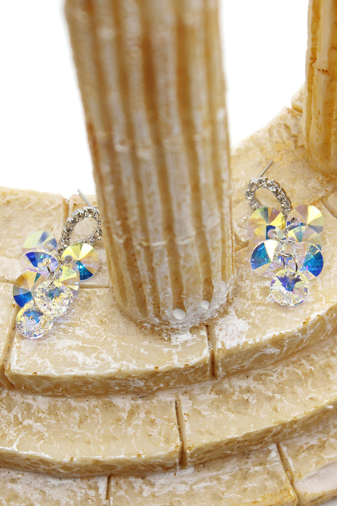 lady drop swarovski crystal earrings