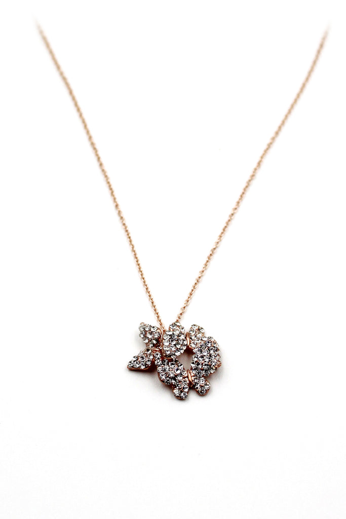 fashion butterfly crystal necklace