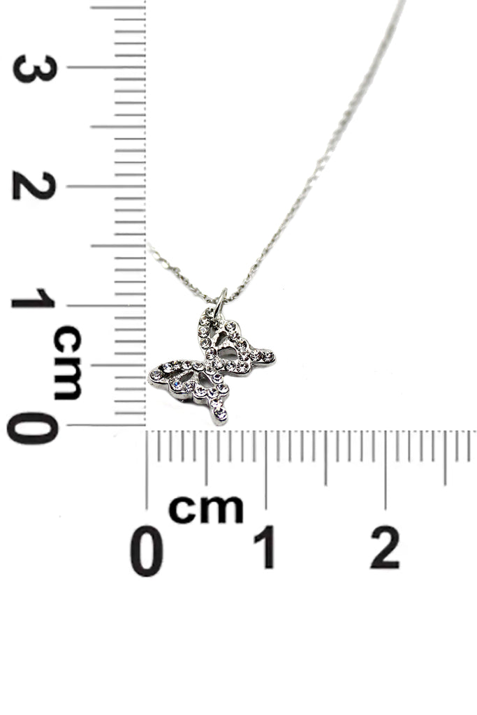 mini butterfly pendant necklace