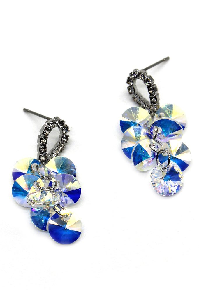 lady drop swarovski crystal earrings