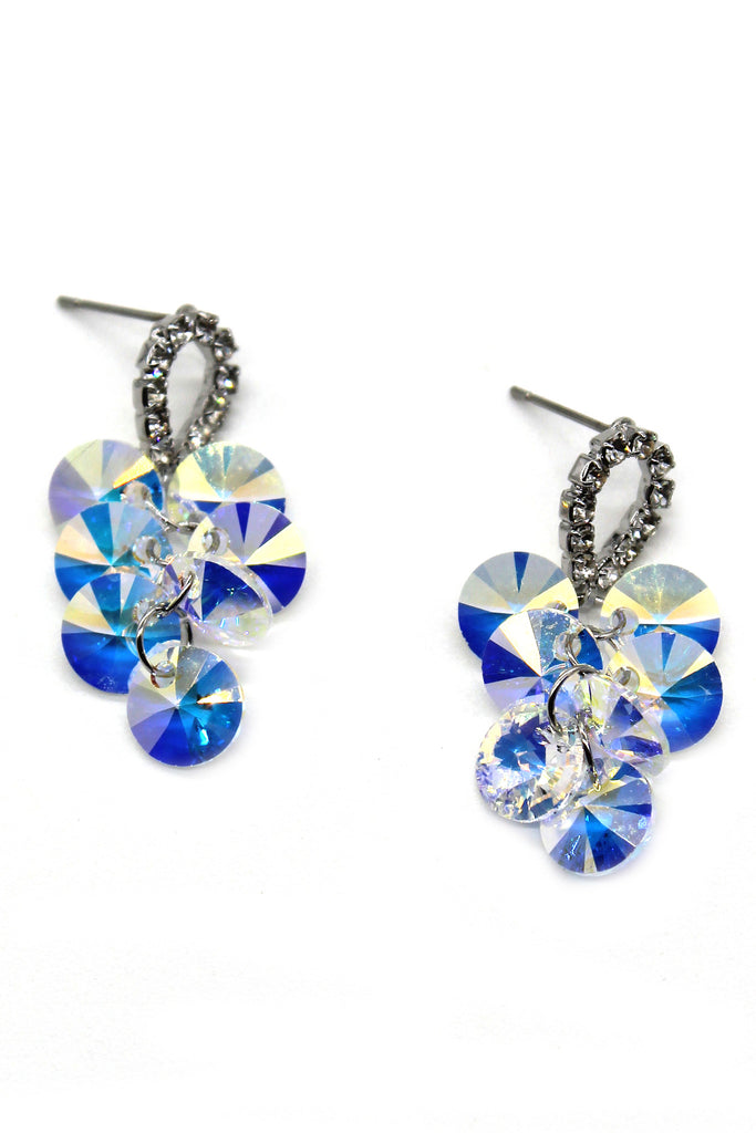 lady drop swarovski crystal earrings