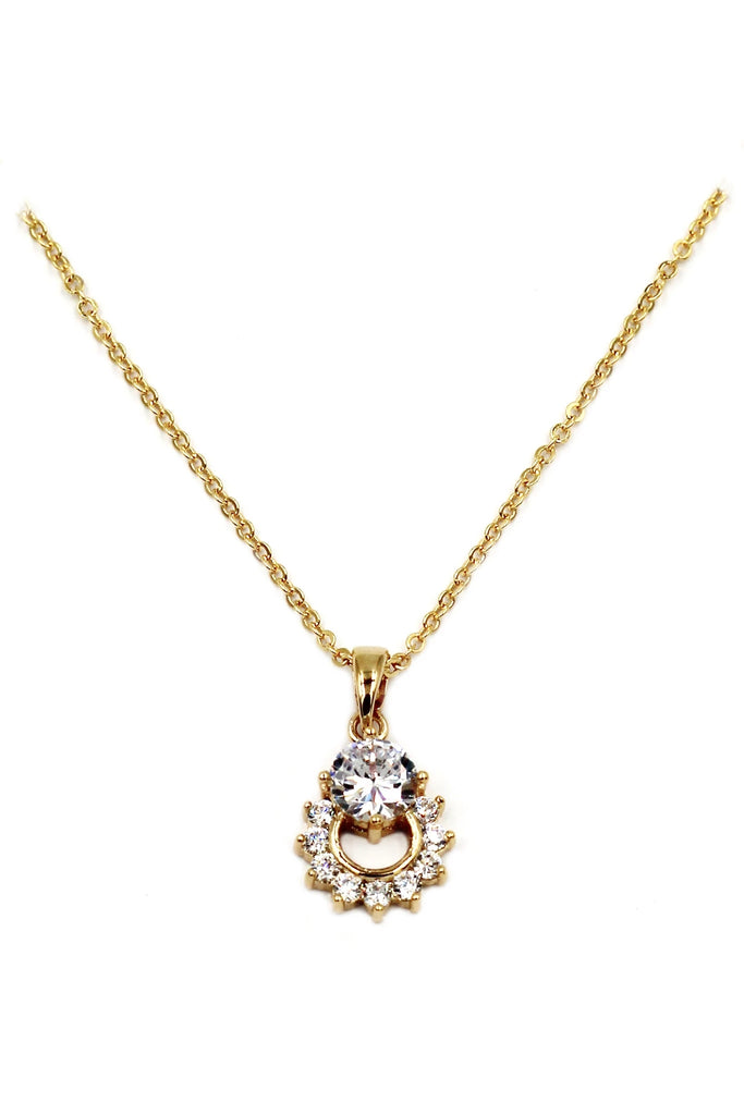 mini petite crystal earring necklace set