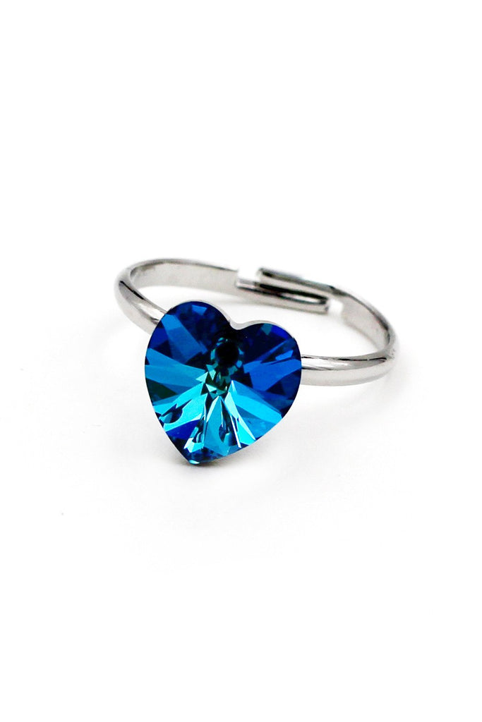 Simple Love Crystal Ring Set