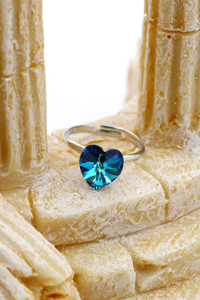 Simple Love Crystal Ring Set