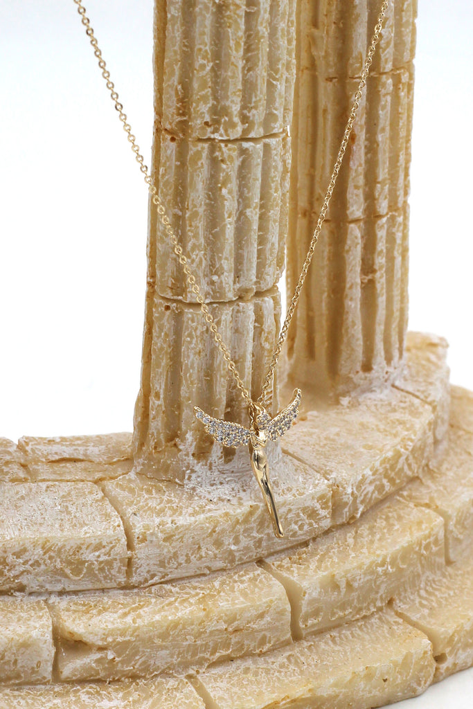 mini angel clavicle necklace