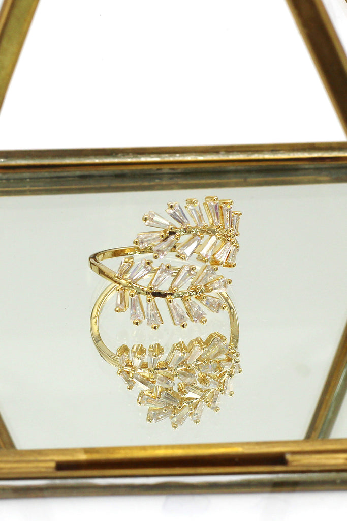 fashion crystal inclusive ring