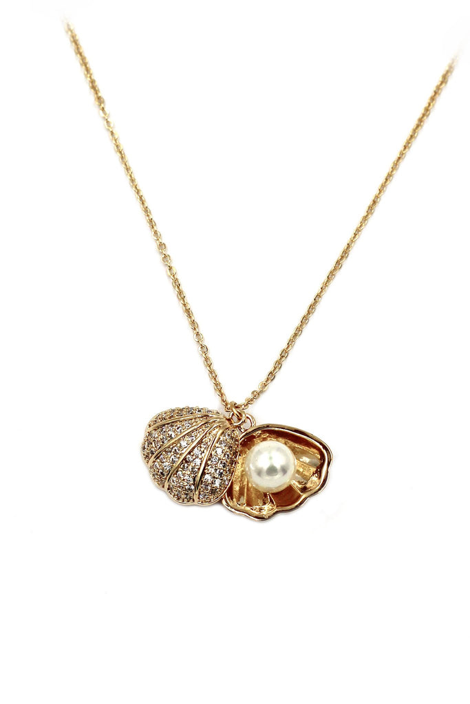 fashion pearl necklace earrings set