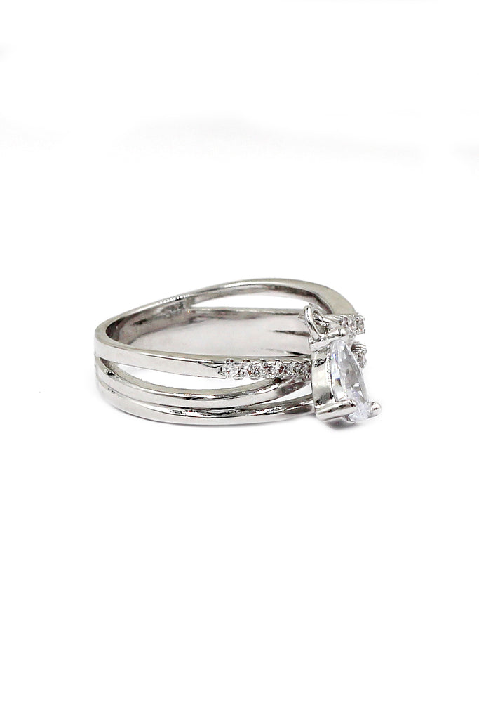 fashion multilayer crystal ring