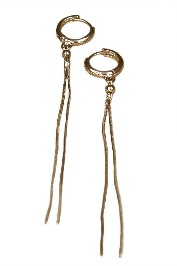 Fashion tassel long earrings