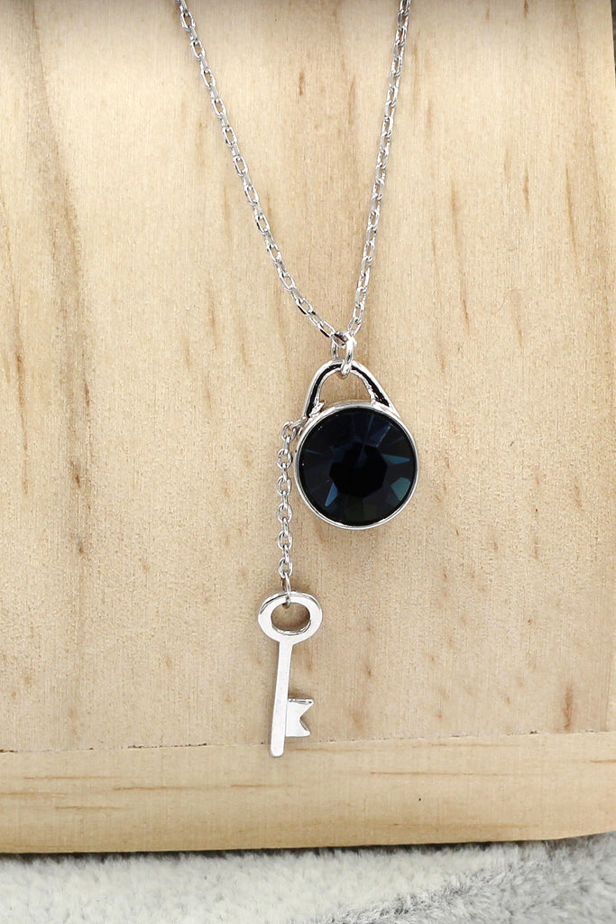 green small fresh crystal pendant necklace