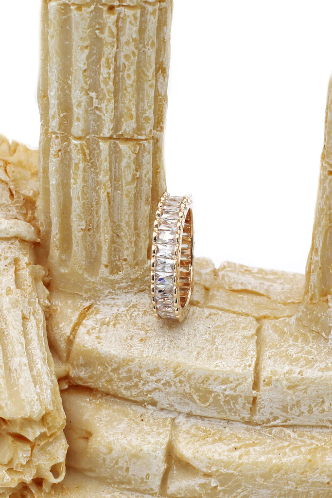 fashion crystal row ring