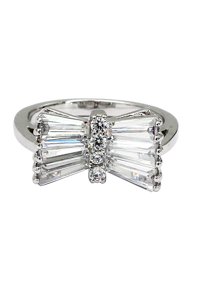noble horizontal crystal ring