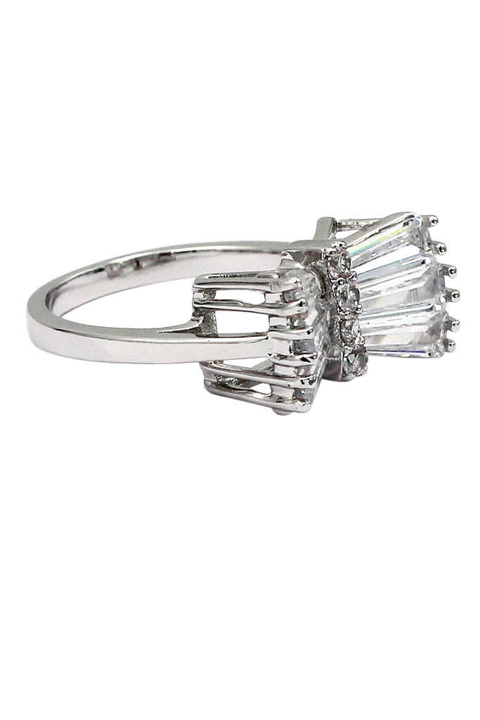 noble horizontal crystal ring