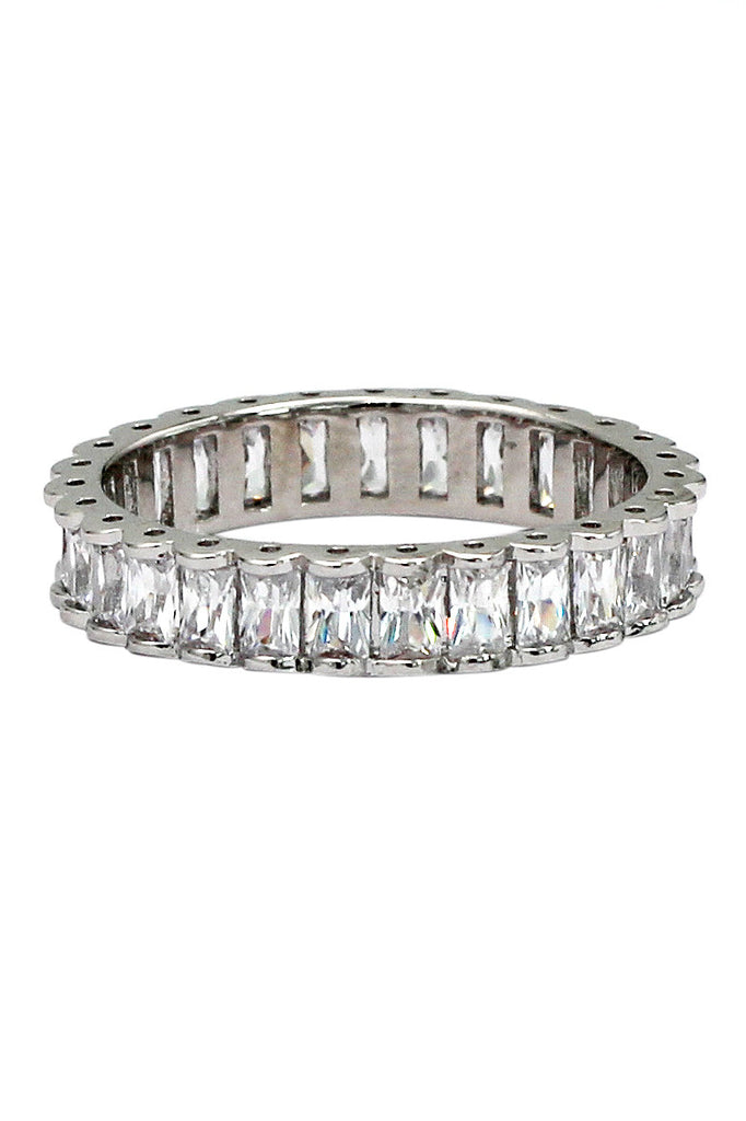 fashion crystal row ring