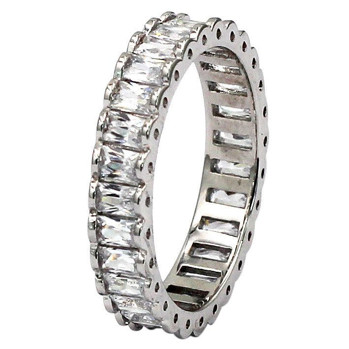 fashion crystal row ring