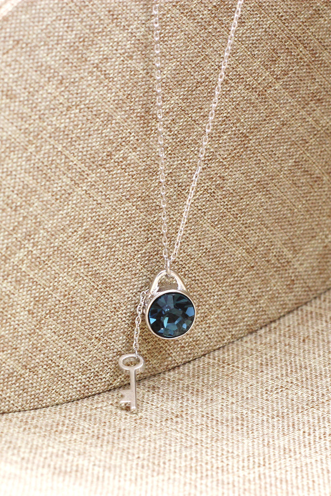 green small fresh crystal pendant necklace