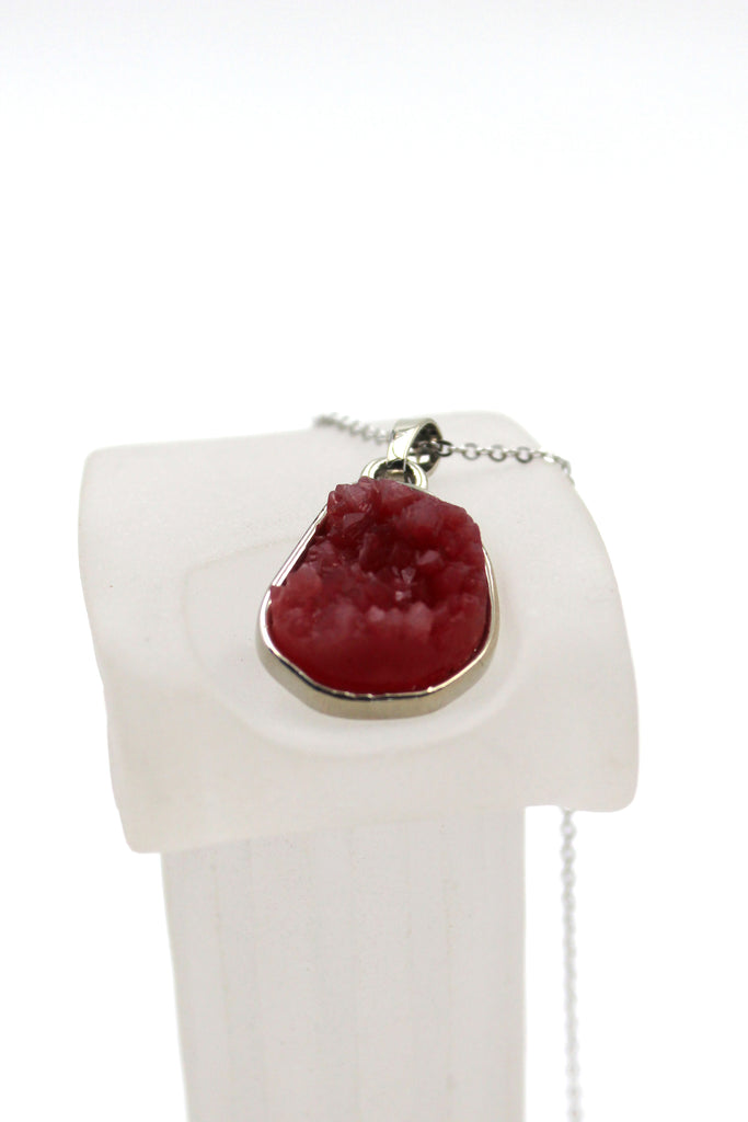 large crystal pendant necklace