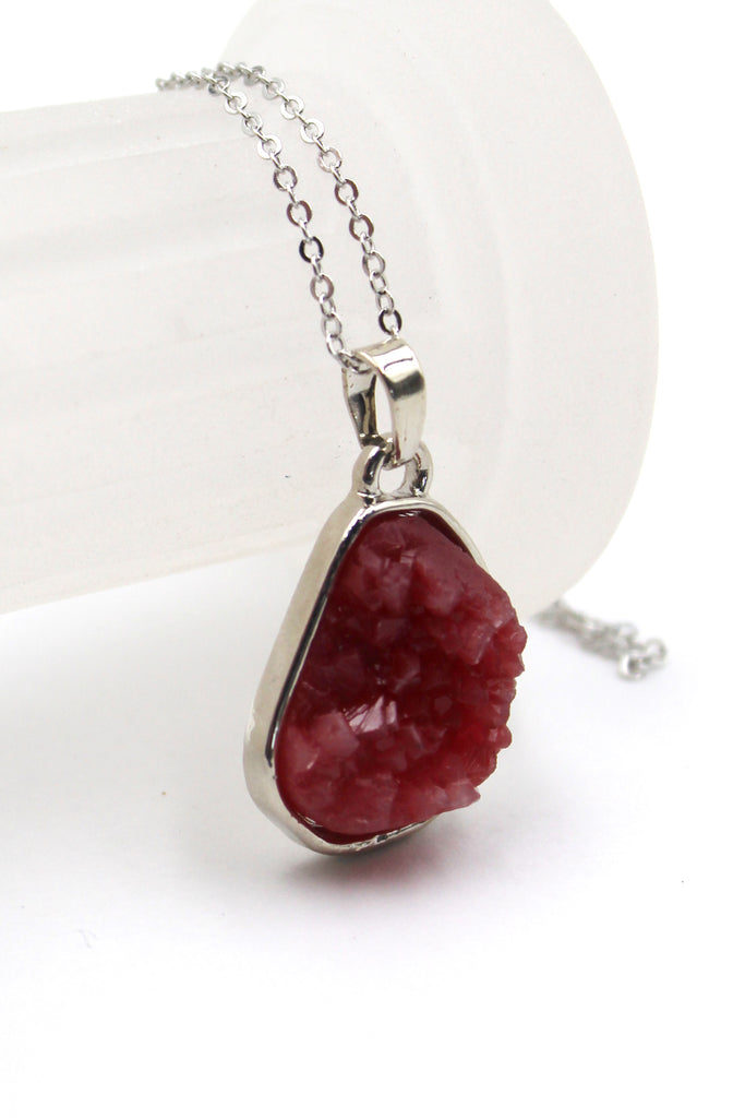 large crystal pendant necklace