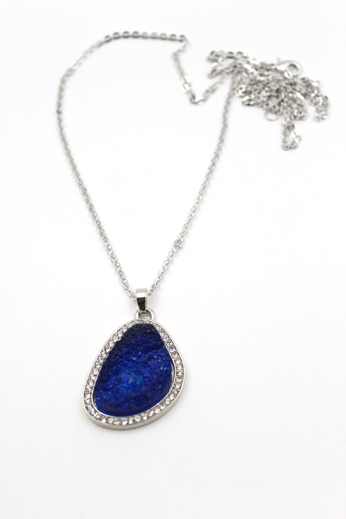 large crystal pendant necklace