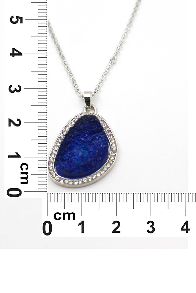 large crystal pendant necklace