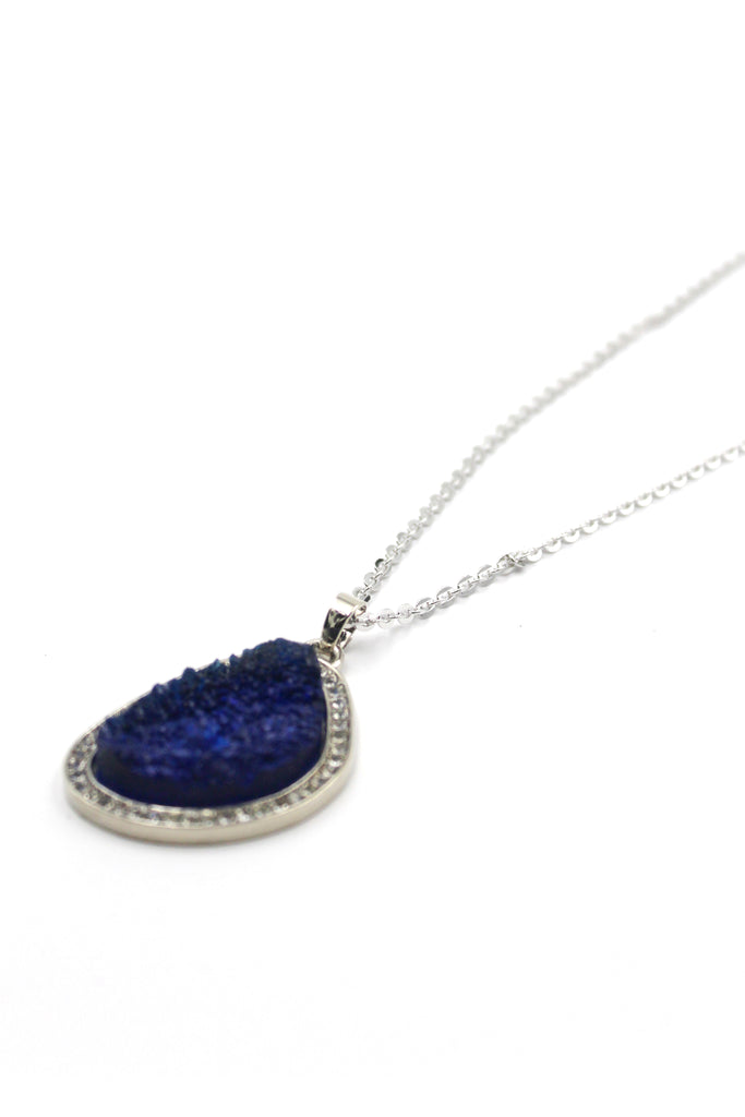 large crystal pendant necklace